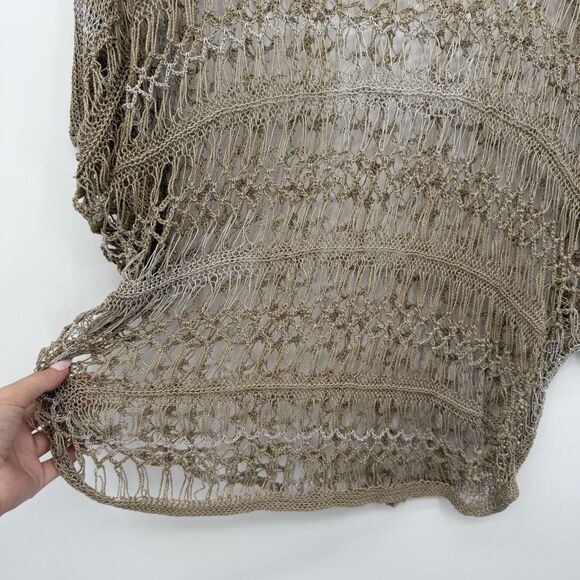 Democracy Sheer Crochet Knit Coastal Top Coastal Size Medium Boho - Picture 4 of 7